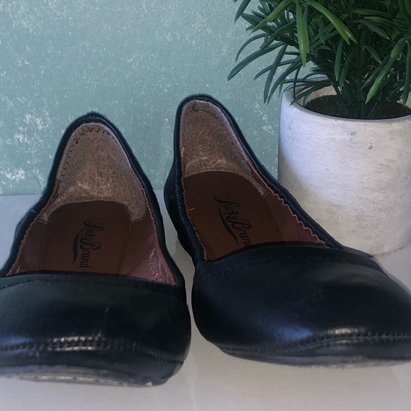 Lucky Brand blk leather flat size 7.5 - Picture 2 of 5